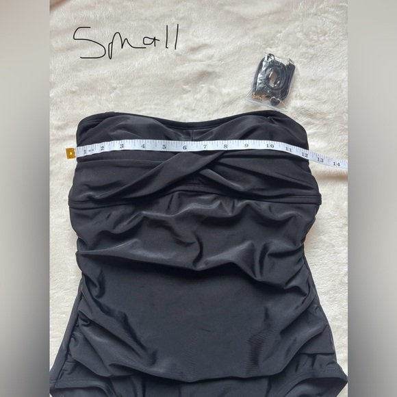 NWOT Kona Sol Black Strapless One-Piece Swimsuit – Size Medium - Picture 14 of 15